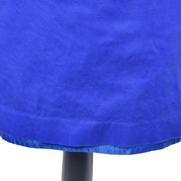 CALVIN Klein Womens Button Tab Cotton Canvas Pencil Dress Size 12 Royal Blue - Picture 7 of 13